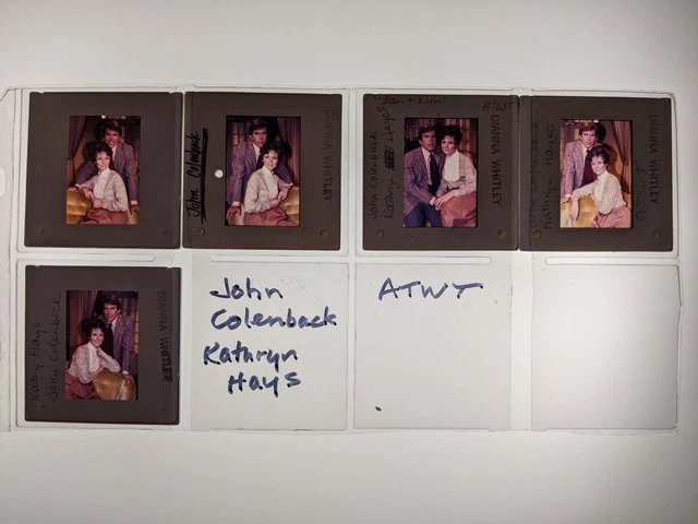 Dw5-409 John Colenback, Kathryn Hays Lot (5) 35Mm Orig Slide Via Dianna Whitley