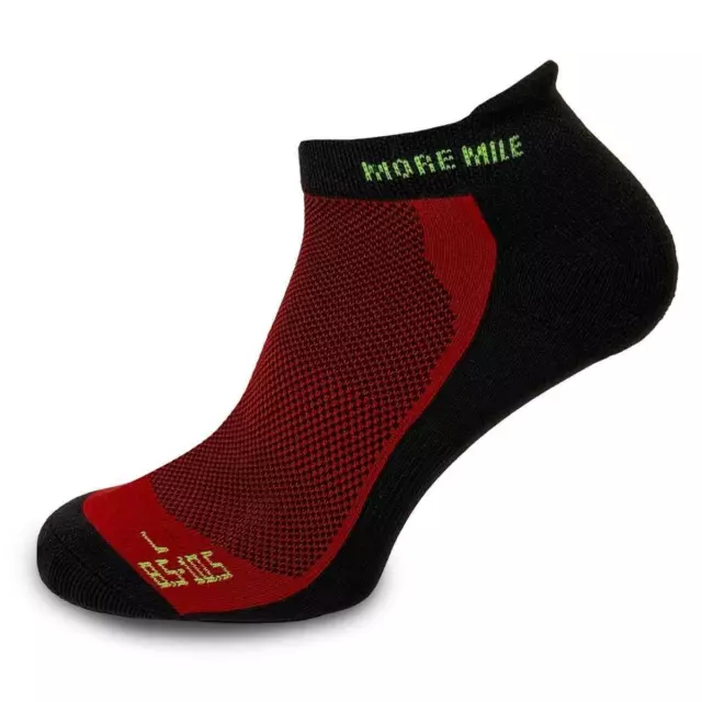 More Mile Pace Comfort Running Socks Mens Womens Cushioned Sports Trainer Sock