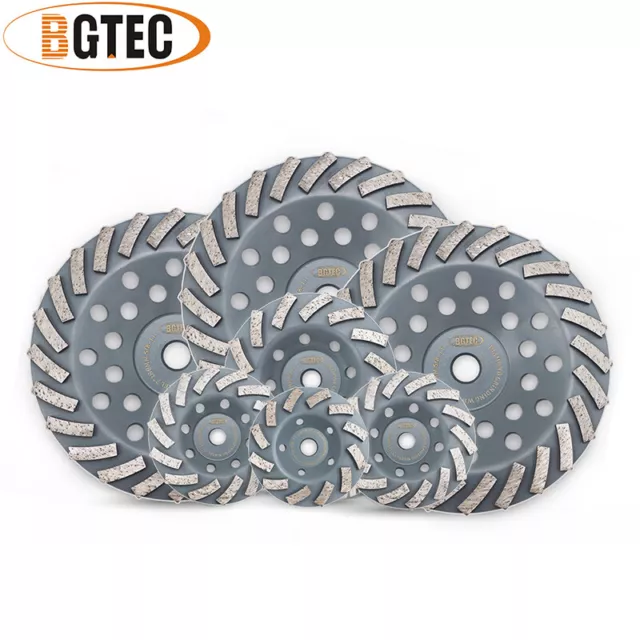 Diamond Turbo Grinding Wheel Sand Disc 4-7 in 5/8-11 Polidhing Concrete Marble