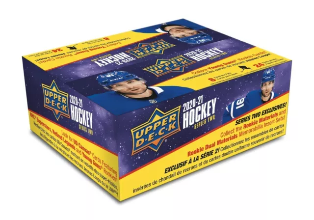 2020/21 Upper Deck Series 2 Hockey 24 Pack Box FACTORY SEALED