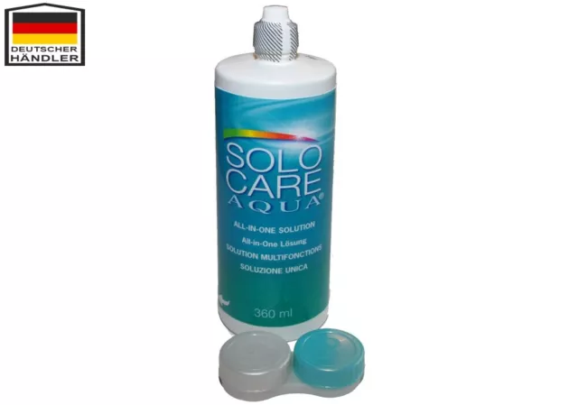 SoloCare Aqua 1 2 4x 360ml sparpack all in one Pflegemittel Kontaktlinsen