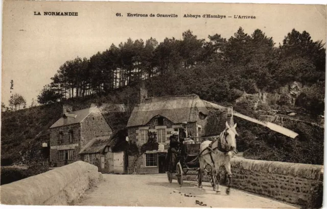 CPA La Normandie - approx. de GRANVILLE - HAMBYE Abbey - The Arrival (209111)
