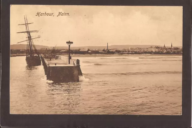 Scotland-Nairnshire-Nairn-The Harbour-1918.