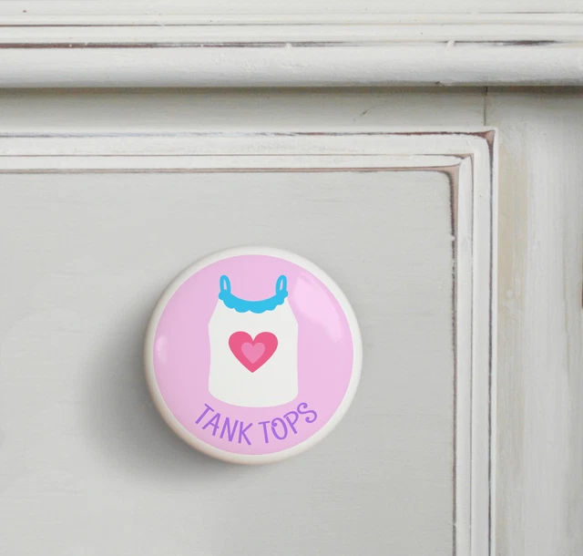 Girls Tank Top Dresserz Organizational Dresser Drawer Knob