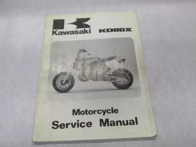 OEM Kawasaki KX80X  Service Shop Repair Manual 1988