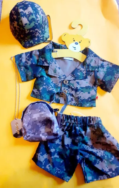 Build A Bear Camouflage Army Military Kit & Costume