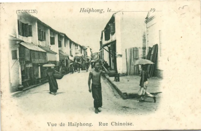 PC VIETNAM, INDOCHINA, TONKIN, VUE DE HAIPHONG, Vintage Postcard (b28914)