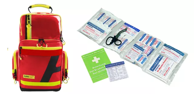 Notfallrucksack AEROcase® RPL gefüllt DIN 13164 (First Responder Rettungsdienst)