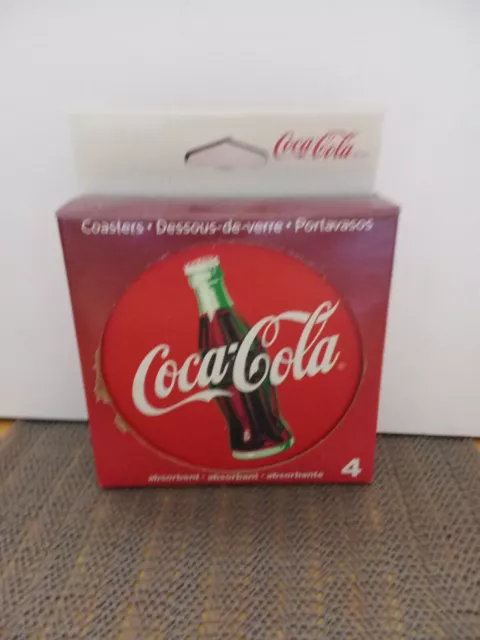 Set Of 4 Coca Cola Coasters