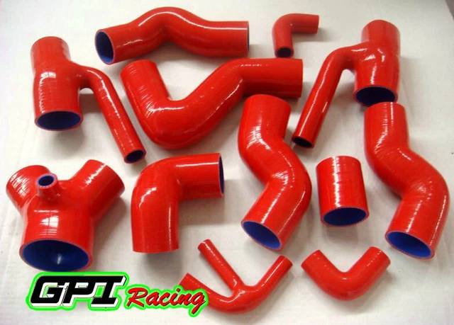 Durite suralimentation en silicone pour Audi S4 RS4 Biturbo A6 B5 2.7T Turbo RED