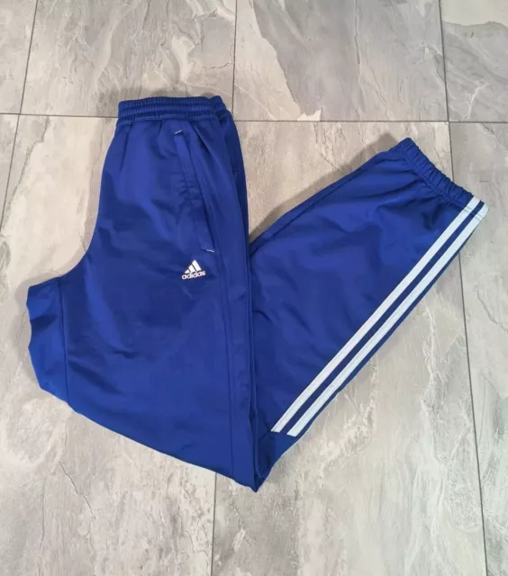 Adidas Mens Tracksuit Bottoms Joggers Track / Size S / Royal Blue