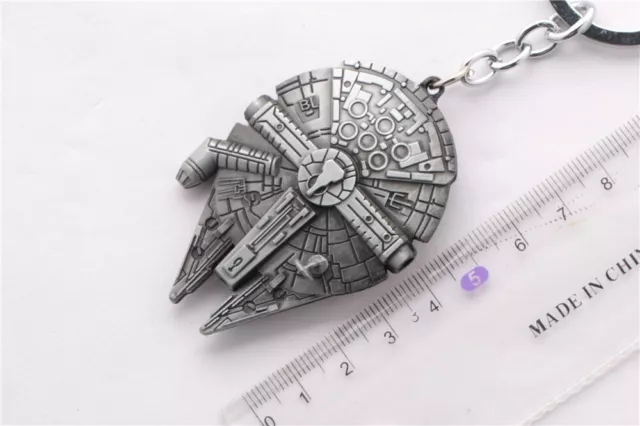 Star Wars Millennium Falcon keyring (D17) Space Ship Key Chain Key Ring Gift 2