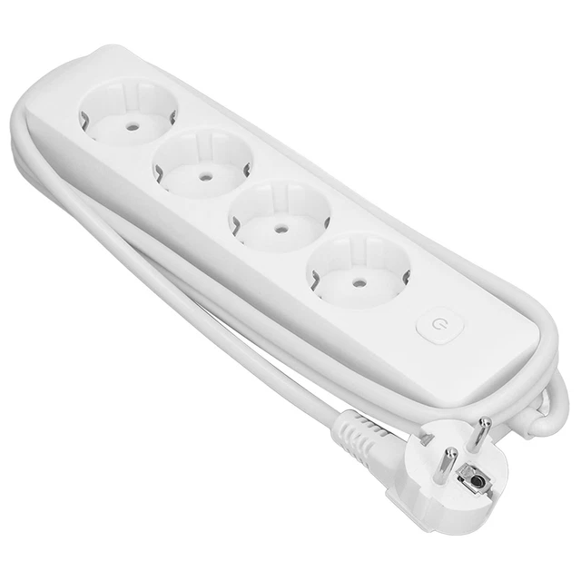 Cavo di prolunga elettrico presa multipla per esterni spina contatto di protezione 10 A