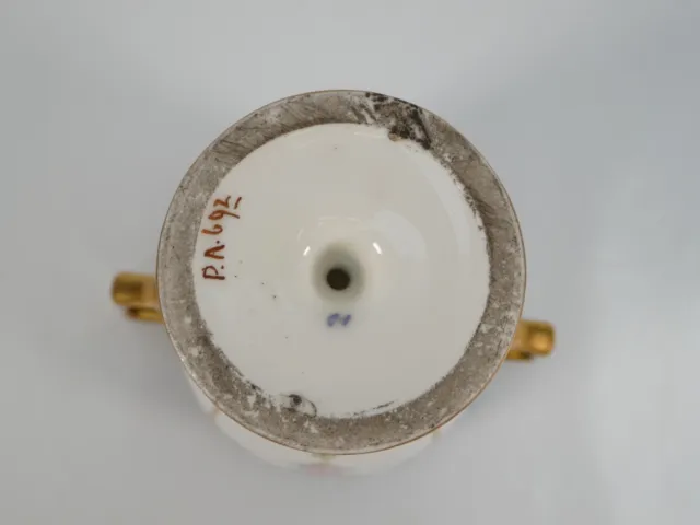Antike handbemalte Urne mit Deckel Kobalt und vergoldet wahrscheinlich Minton 8