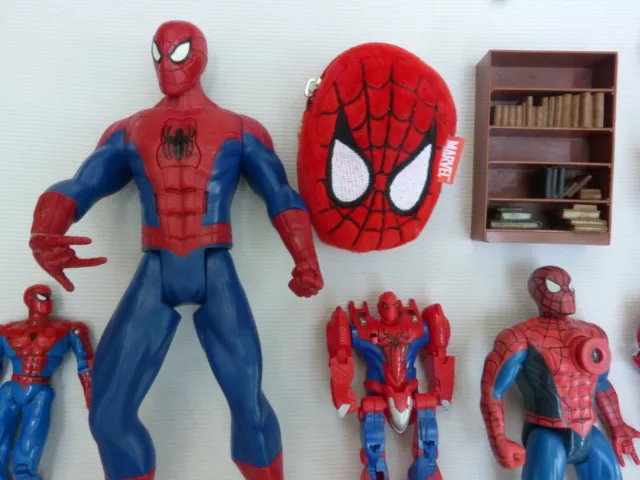 Vds Lot Figurines "Spiderman" Marvel + Qq Accessoires La + Grande Mesure 30 Cm 2