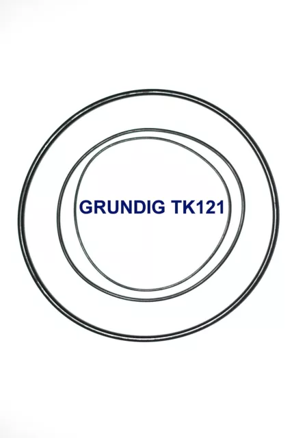 Courroies Set Grundig Tk121 Magnetophone A Bande Extra Fort Neuf Fabrique Tk 121