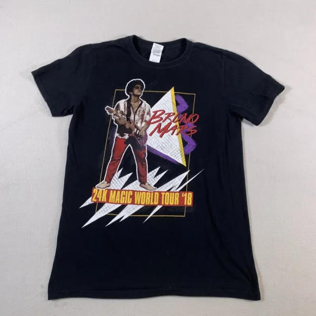 Bruno Mars 24k Magic World Tour Shirt Adult Small Black Music 2018 Concert U47