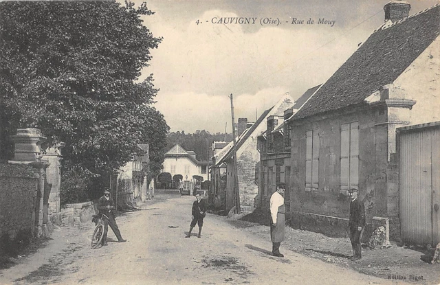Cpa 60 Cauvigny / Rue De Mouy
