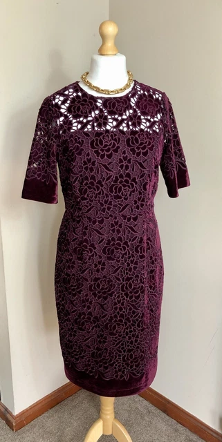 Hobbs cadence velvet dress deals