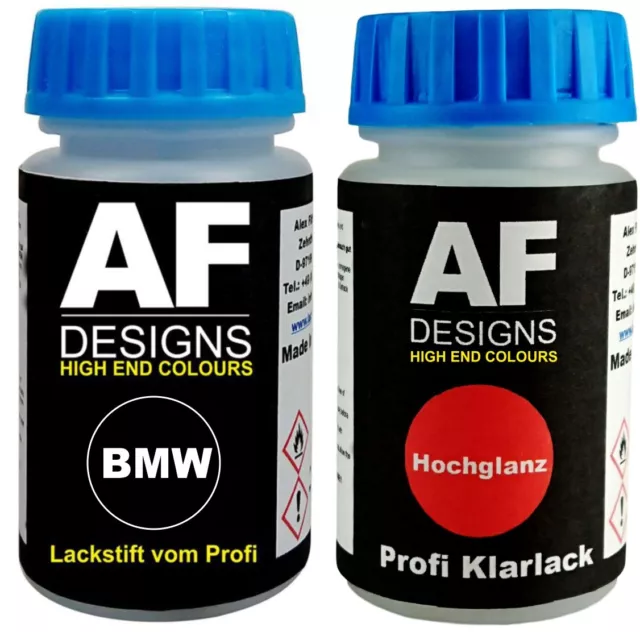 Lackstift für BMW 896 BLUEWATER Metallic + Klarlack je 50ml Autolack Set