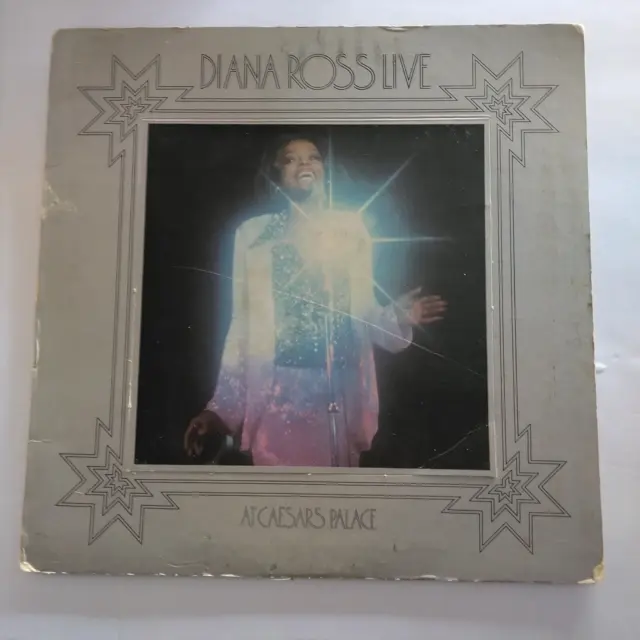 Diana Ross Live At Caesars Palace 1974 Wlp Promo Lp Stereo Motown M6-801S1