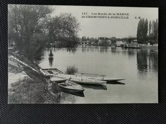 CPA 94 Les Bords de la MARNE de CHAMPIGNY à Joinville