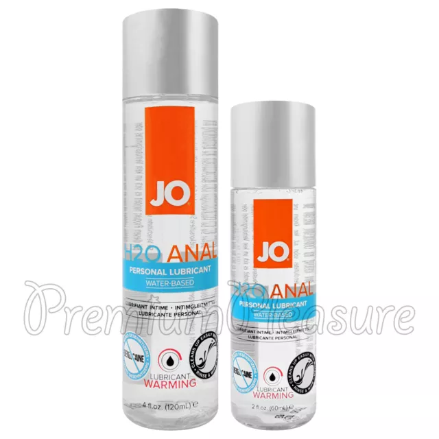 System JO H2O Anal Lubricante Base Al Agua Calor Efecto Glide Hecho En Eeuu