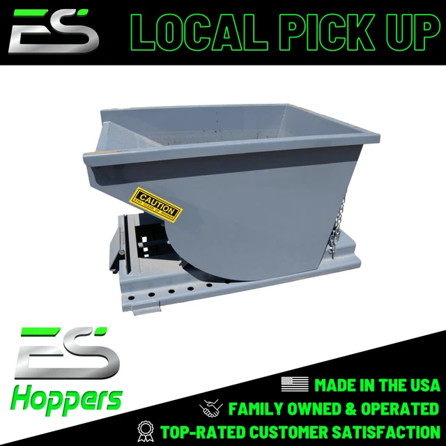 1/2 Yd Wright Bump Release Hopper-Trash-Dumpster-Recycling Hopper-Local Pick Up
