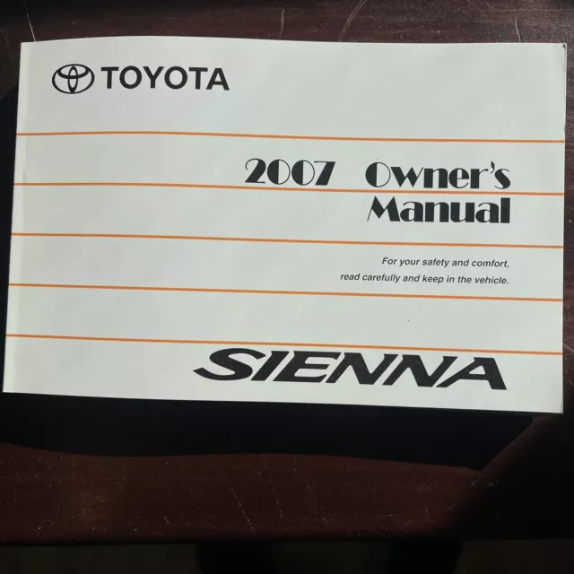 Toyota Sienna 2007  - car owners manual