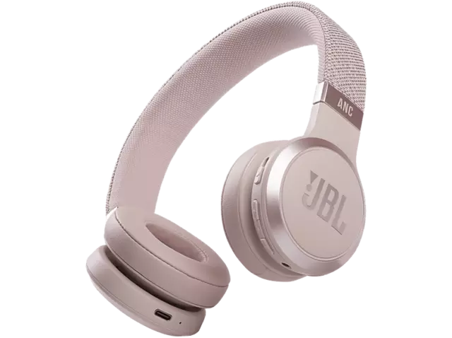 Auriculares inalámbricos - JBL Live 460NC, Blth 5.0, 50 horas, ANC, Rosa