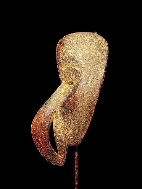 African Tribal Art Mask Vintage Wooden Carved PASSPORT DAN MASK- 1927