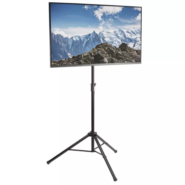 VIVO Black Tripod 32" to 55" TV Display Floor Stand Height Adjustable Mount