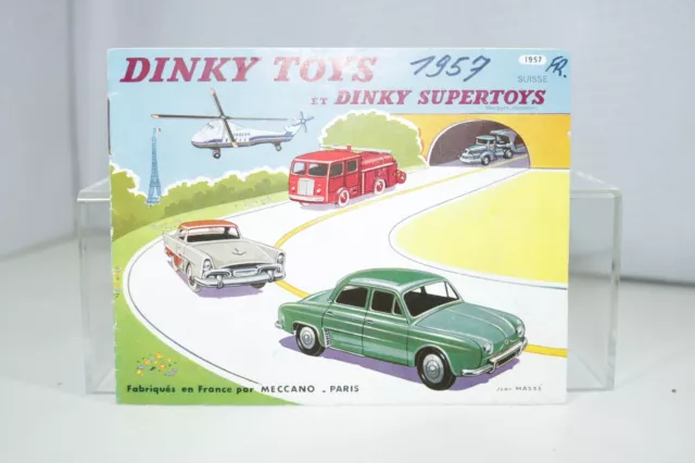 Dinky Toys Car Catalogue Switzerland 1957 French in near mint condition Scarce