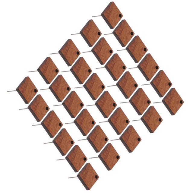 30 piezas Pendientes de tachuelas de madera para hacer joyas Tachuelas de madera Tachuelas de madera Hágalo usted mismo