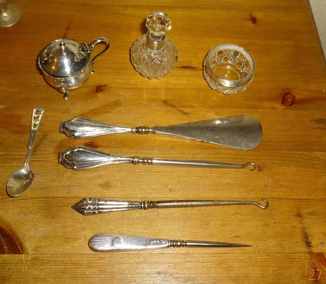 small mixed job lot of vintage silver items scrap not scrap 99p start