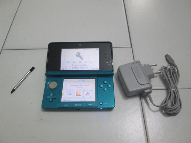 Console NINTENDO 3DS ! Completa e perfettamente funzionante ! Colore Aqua Blue