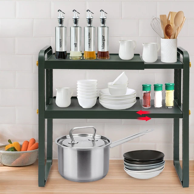 Scaffale per spezie 2 livelli supporto per spezie cucina organizer scaffale da cucina De