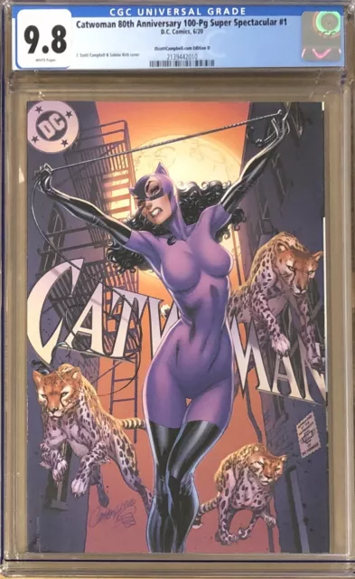 Catwoman 80th Anniversary Super Spectacular #1 Campbell Exclusive D CGC 9.8