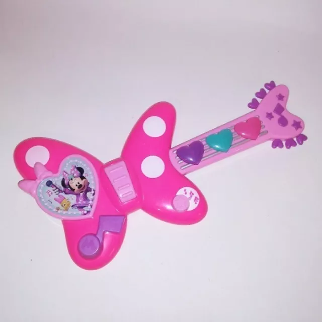 Just Play Minnie Mouse Bow-Tique Rockin Guitar Musical Instrument Pink Kids Toys