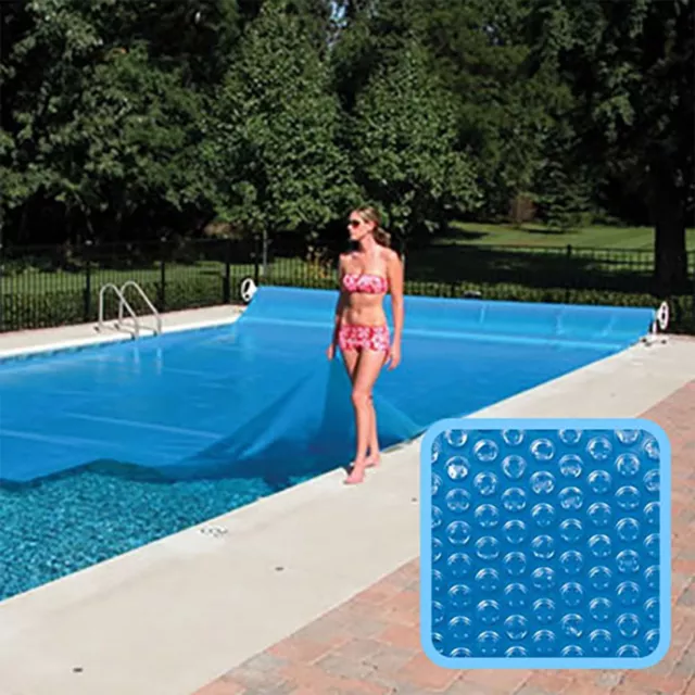 Linxor - Bâche à bulles sur mesure pour piscine - 300 microns - Bleu