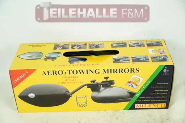 Milenco Caravanspiegel Aero Mirror Flat Universalspiegel Wohnanhänger Tasche