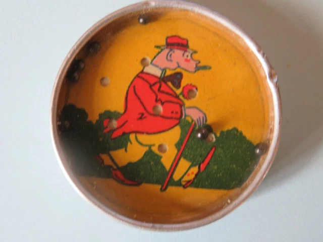 Jeu De Patience Publicitaire à Bille - Vintage, Années 50-60, Aluminium
