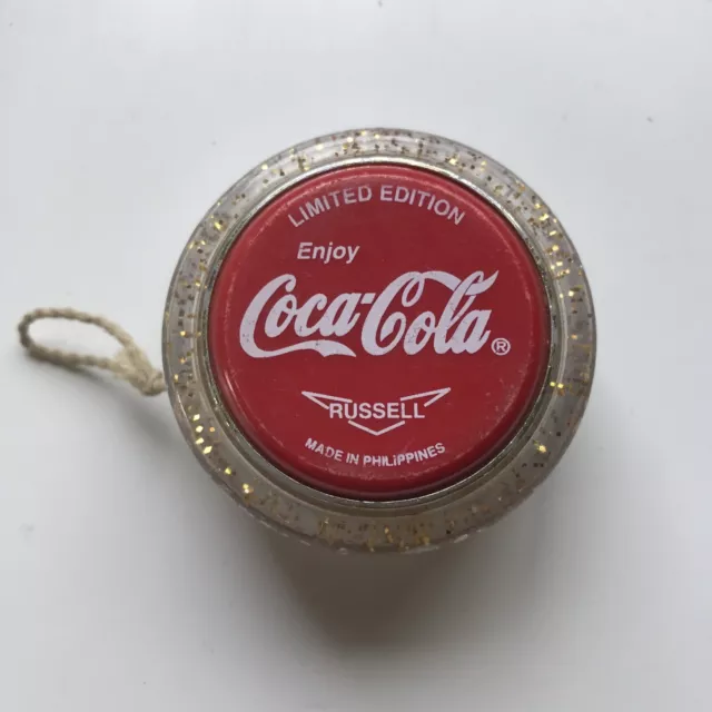 Vintage Russell LImited Edition Enjoy Coca-Cola Coke Red Glitter YOYO