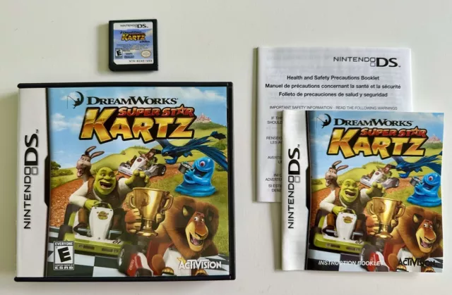 TESTED & WORKING! DreamWorks Super Star Kartz (Nintendo DS, 2011) COMPLETE