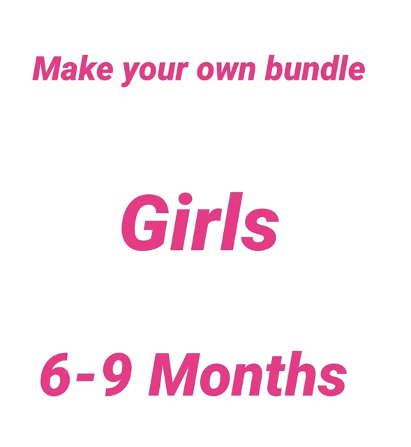 Baby Girls clothes 6-9 months Make Your Own Bundle