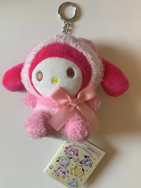 Sanrio My Melody Kawaii Panda Costume Plush Keychain Backpack Charm Cute Gift