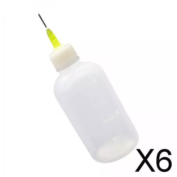 6X Spitze Kleberflasche Applikator Kleben Kleine Flüssigkeitstropfer Für
