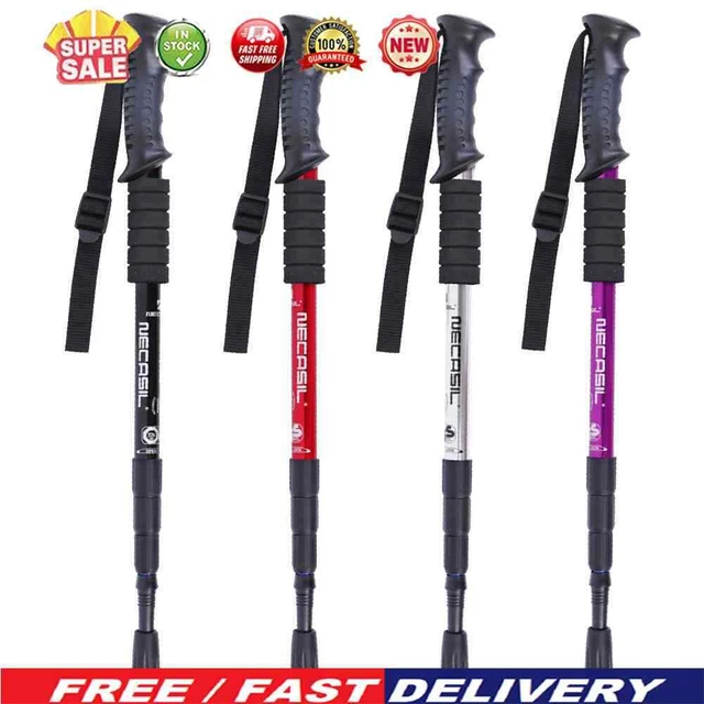 Bastone Da Trekking Pieghevole In Alluminio, Leggero E Regolabile Per Escursionismo - Foto 1