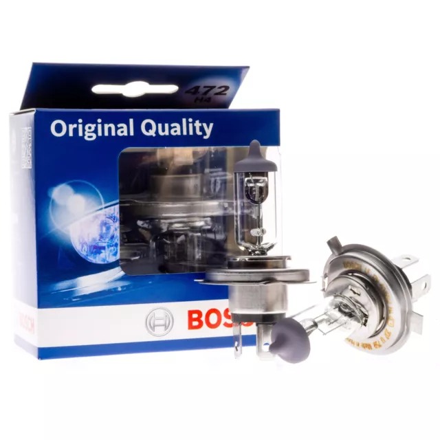 2x BOSCH H4 Birnen 12V 55/65W Halogen Lampe Autolampe Glühlampe 3000K P43t