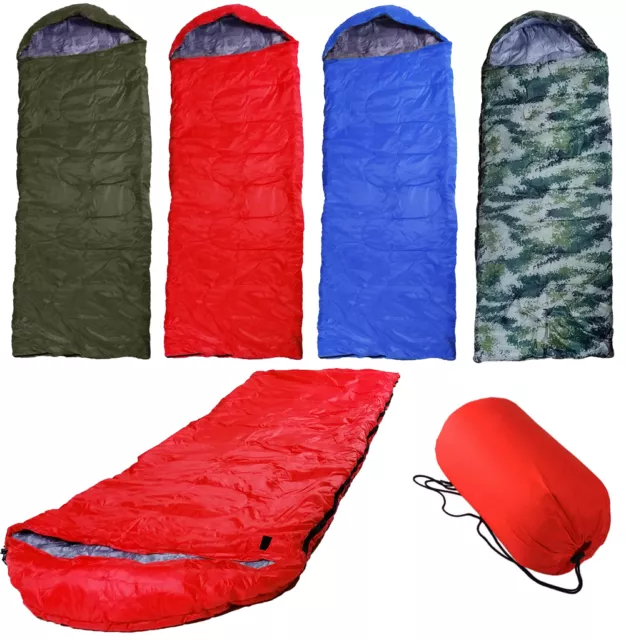 Single Hiking Camping 2-3 Season Summer Winter Envelope Adult Mummy Sleeping Bag